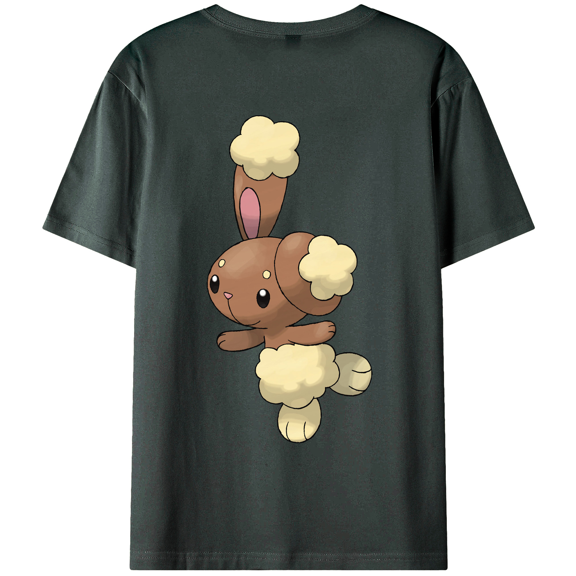 （画像用） ポケットモンスター Pokémon 綿100％ メンズ半袖Tシャツ（バックプリント） 通気性